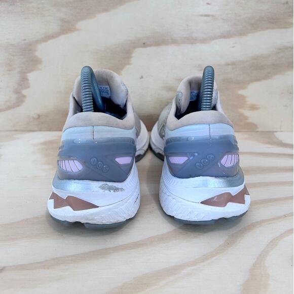 Asics - Gel-Kayano 27 - Running Shoes - Gray/Pink - Women's - 7.5 - 1012B263 - Picture 6 of 9